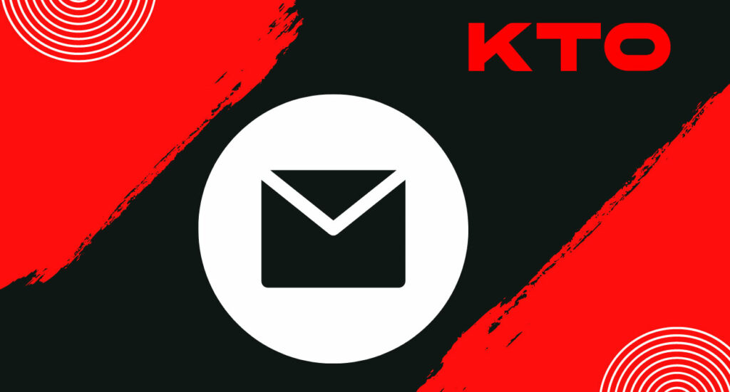 Serviço de suporte KTO por e-mail