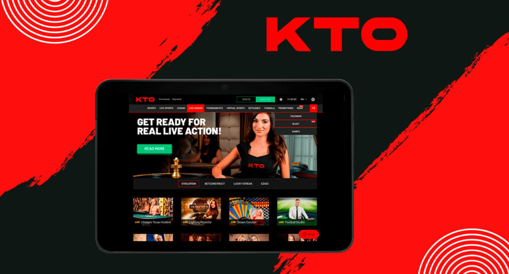 A versão móvel do site KTO está totalmente preparada para dispositivos móveis Android ou iOS