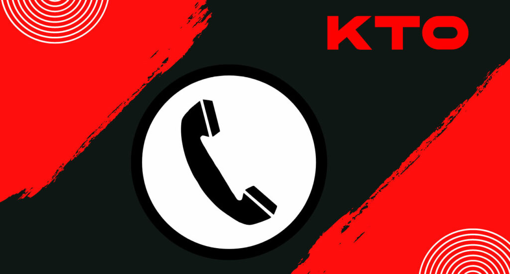 Serviço de suporte KTO por telefone
